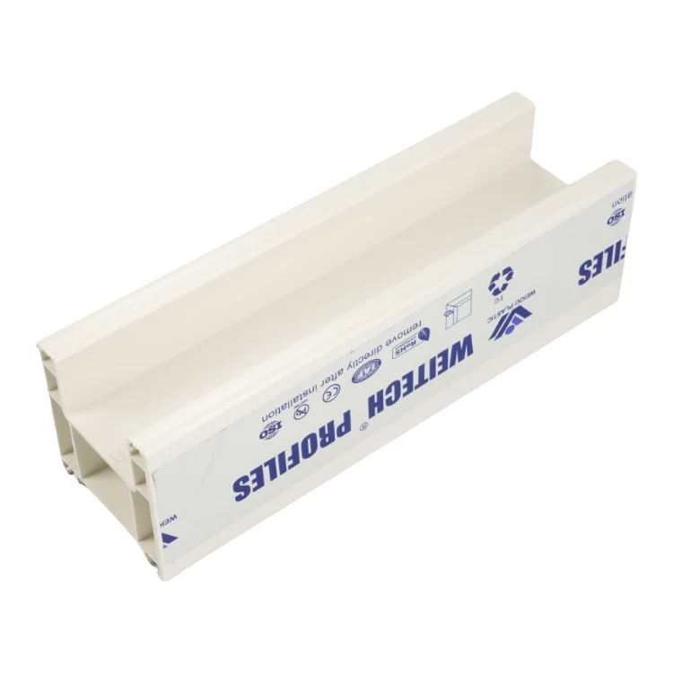 U shape PVC plastic profile High standard OEM PVC UPVC Profile for window and door frame