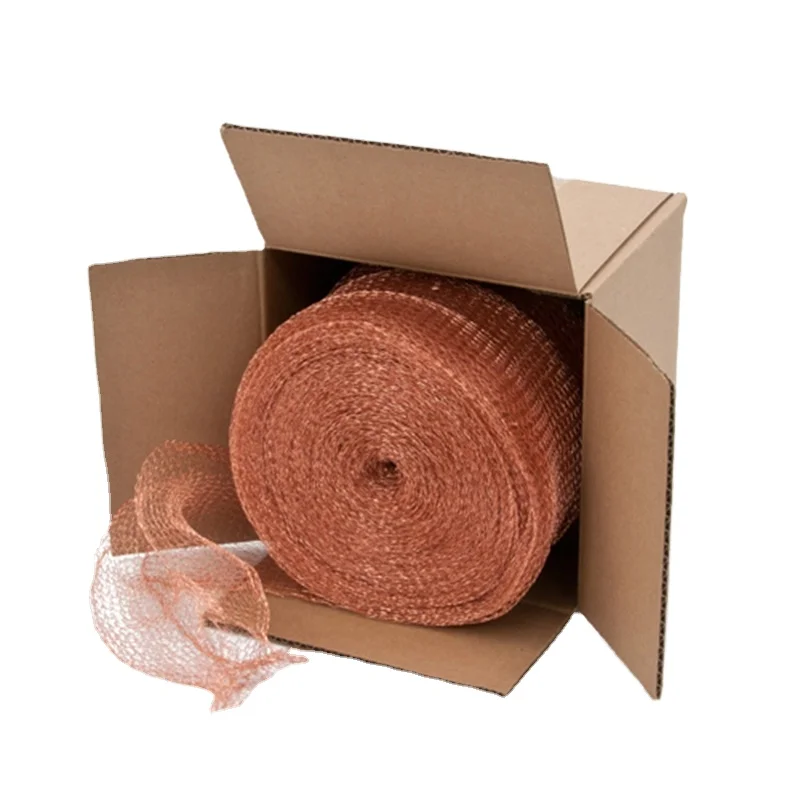 Factory direct sale Pure Copper Mesh Roll Fill Fabric Pest Control Wire Mesh Slugs Snails Rats with free sample
