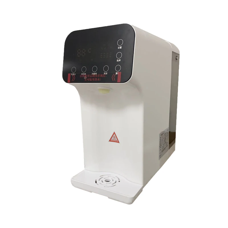 Hot and cold water dispenser uv filtered desk top mini home water dispenser water-filter ro system
