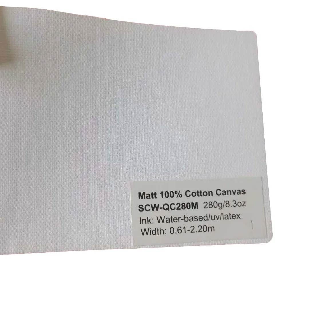 Solvent-based blank polyester polycotton cotton printing inkjet canvas