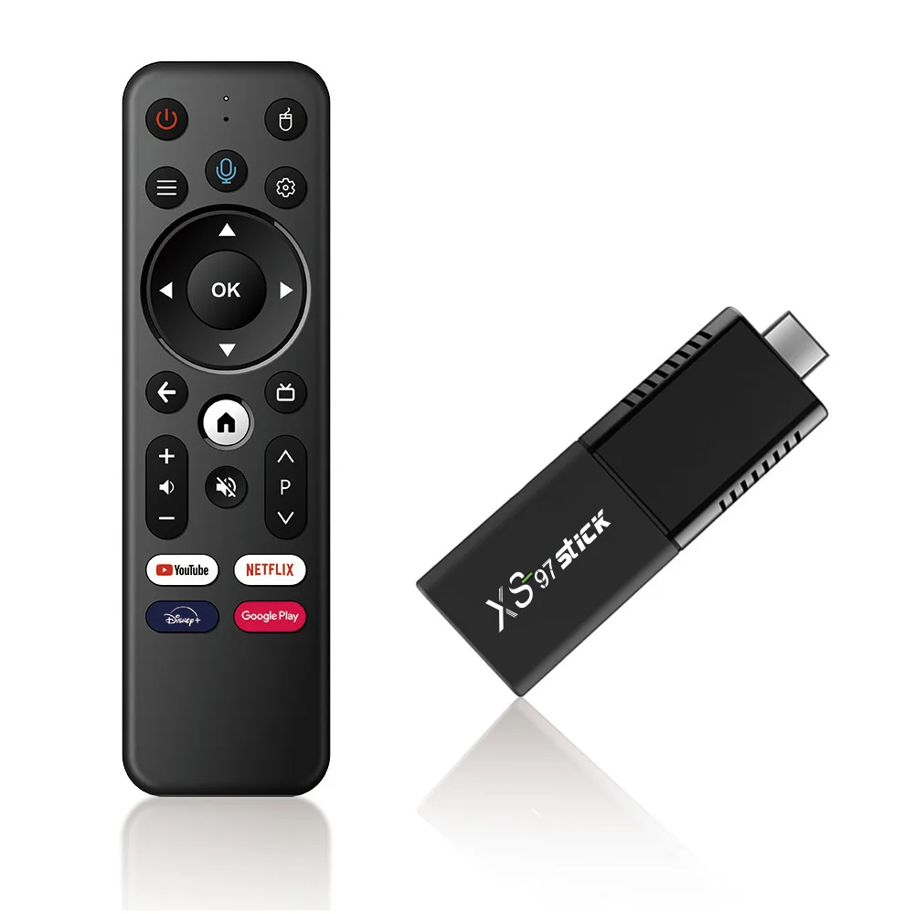 XS97 Stick OEM/ODM 4-Core Allwinner H313 Processor Mail-450 H.265 HEVC 4K Output TV Stick