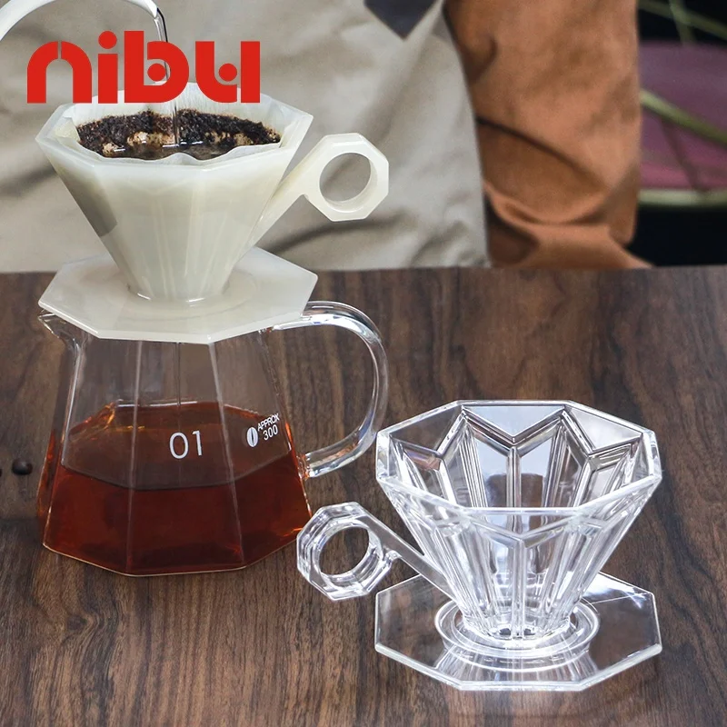 Nibu Customization Hand Brewing Coffee Tool Cone V Shape Coffee Dripper Filter Strainer Coffee Filter Cup