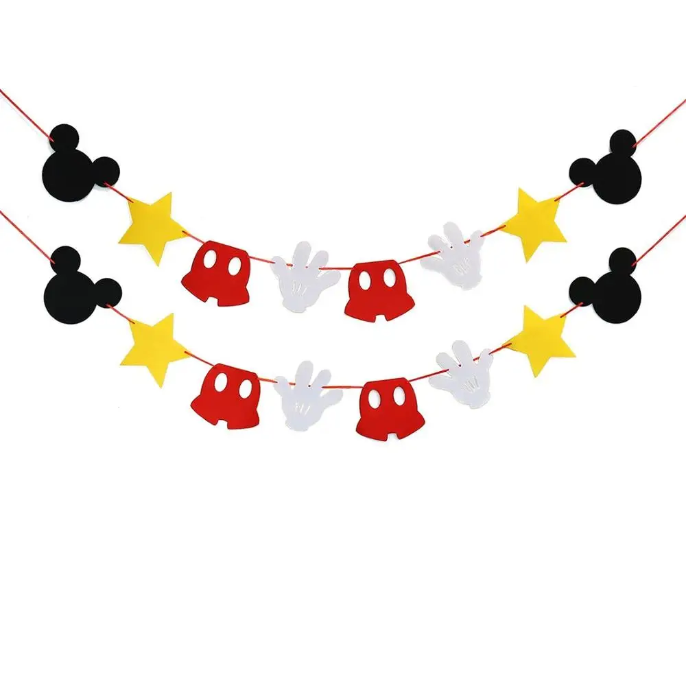 Hot Selling High Quality Fabric  Felt Garland Birthday Party Banner Decoration