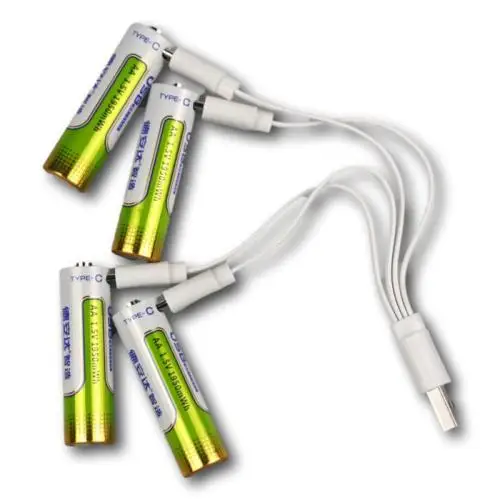 Перезаряжаемая литий-ионная батарейка для игрушек AA AAA 1 5 в Type-C
