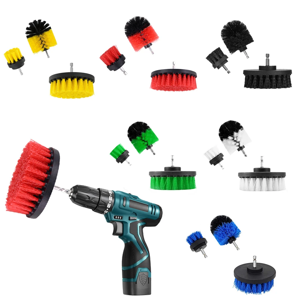 
3pcs per set drill brushes in stock cleaning brushes amazon hot selling custom acceptable 