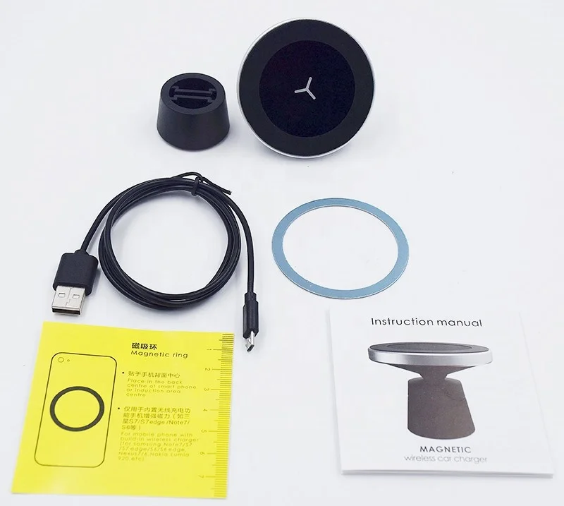 Vnew portable car holder 10W fast charging W5 wireless magnetic car Chargers for Samsung