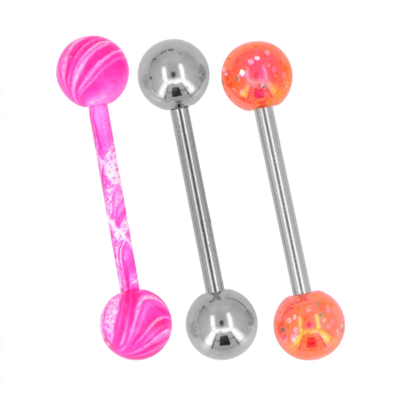 Good Quality Free Sample Piercing Box Flat Back Diamond Ring Cz Curved Barbell Eyebrow Snake Lock Clasp For Tongue Jewelry