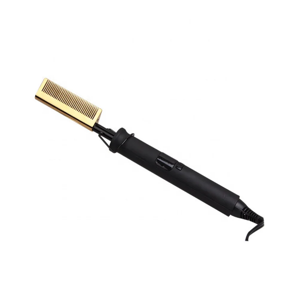 500 degrees electric hot comb Professional High Heat Ceramic Hair Press Comb portable Copper Hair Straightener
