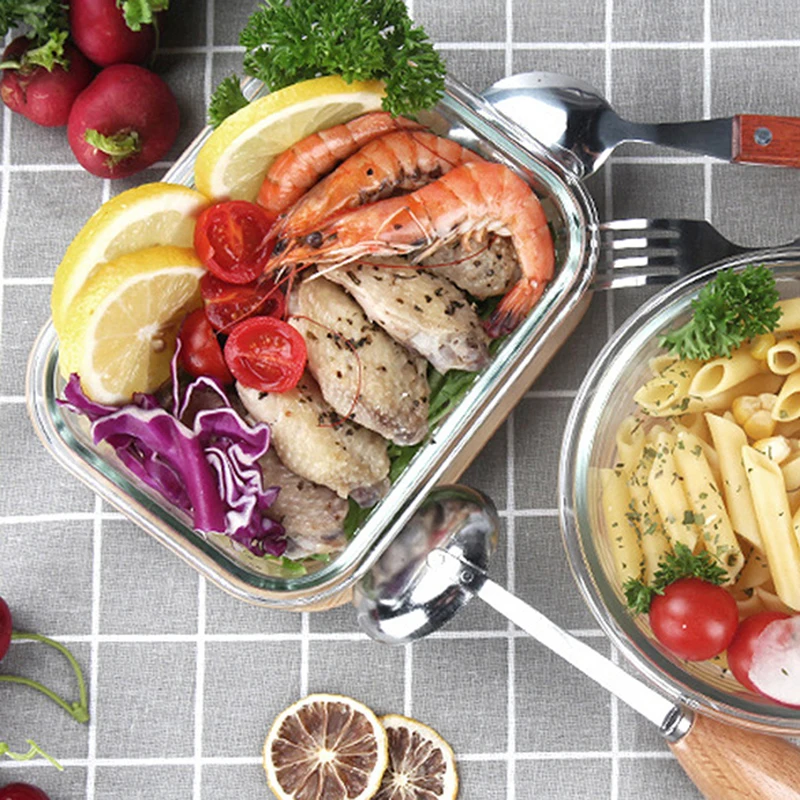 Wholesale Bamboo Fiber Lunch Food Storage Container Custom Square Bamboo Fibre Lunch Box