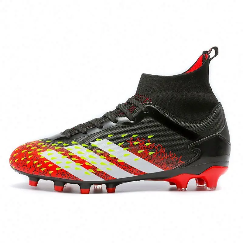 2021 New High Ankle  Cr7 Mercurial Superfly Sports Turf Futsal Indoor Soccer Shoes Cheap Rubber Sole Football Boots For Men OEM