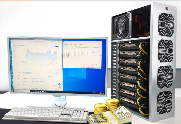  Eth miner barebone system crypto mining 8GPU eth machine ethereum