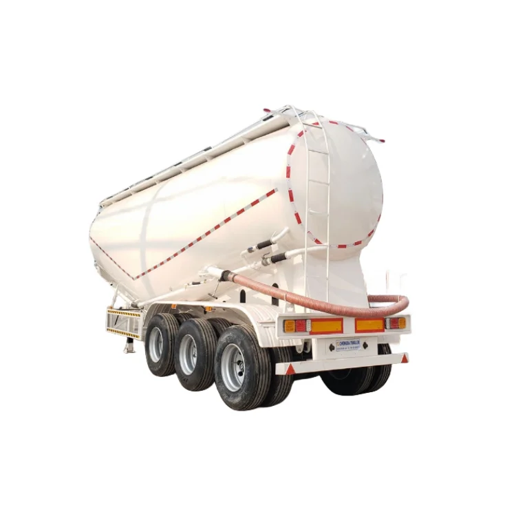 40cbm 45cbm 40 Ton Unloading Powder Material Transport Bulker Silo Carrier Bulk Cement Tank Semi Truck Trailer