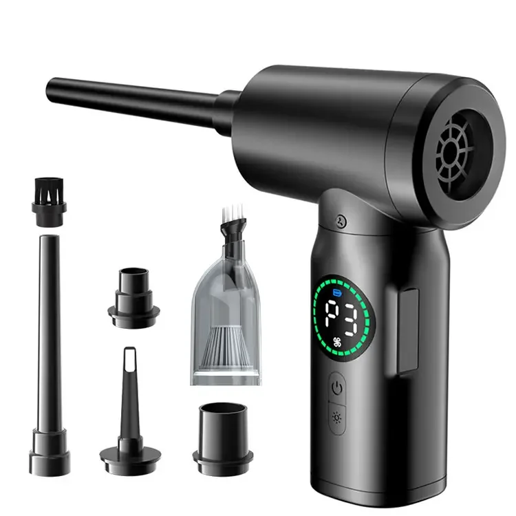 Electric Air Duster Portable Wireless Super Power Air Dry Blower for Inflatables Car Vacuum Cleaner  Powerful Mini Suction Pump