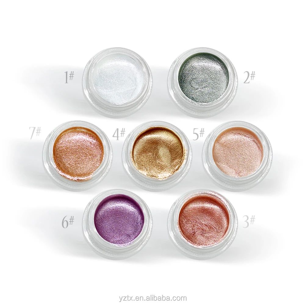 Customizable Gold Liquid Jelly Makeup for Kids Private Label Bronzer and Highlighter in Cream Powder Form for Face Use