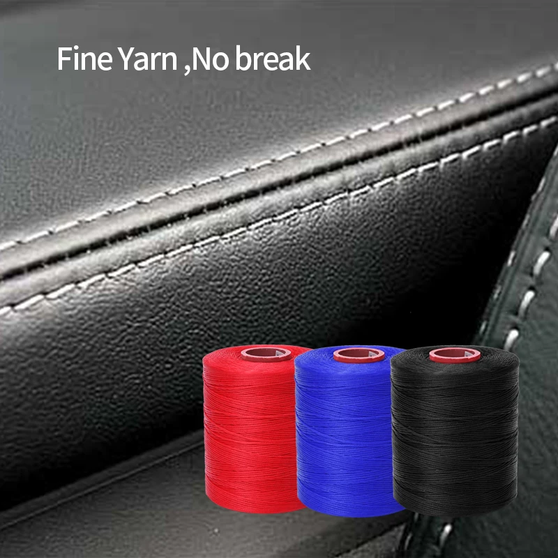 
Hilo encerado 0.8mm 1mm 2mm 300D galace wax 100% Polyester flat braided sticky waxed bead thread leather polyester for leather 