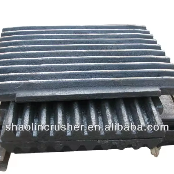 Fixed and Oscillating Jaw Plates for Jaw Crushers Steel Plates Jaw Crusher Wear Parts