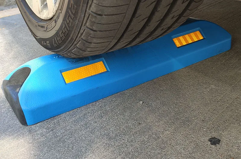 Yctraffic ПВХ направляющие блоки для парковочных шин премиум качества стопор колеса высокая видимость желтые светоотражающие полосы
