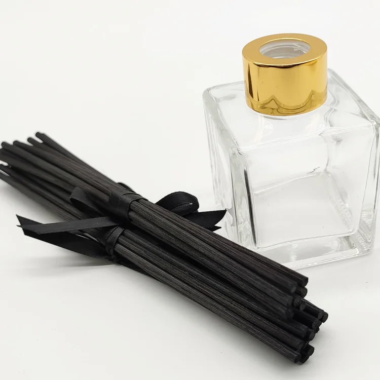 Custom Size Black Wood Rattan Stick Reed Diffuser Sticks Aroma Natural Black Diffuser Reeds