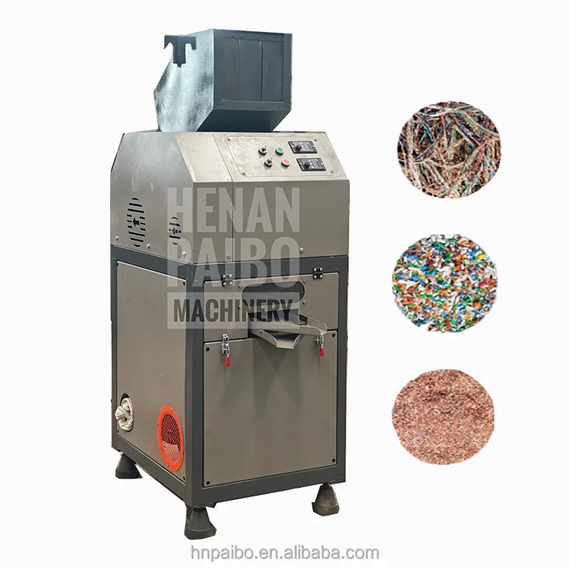 0. 3mm-20mm Waste Copper Wire Shredder Granulator Separator Recycling Machine For Sale