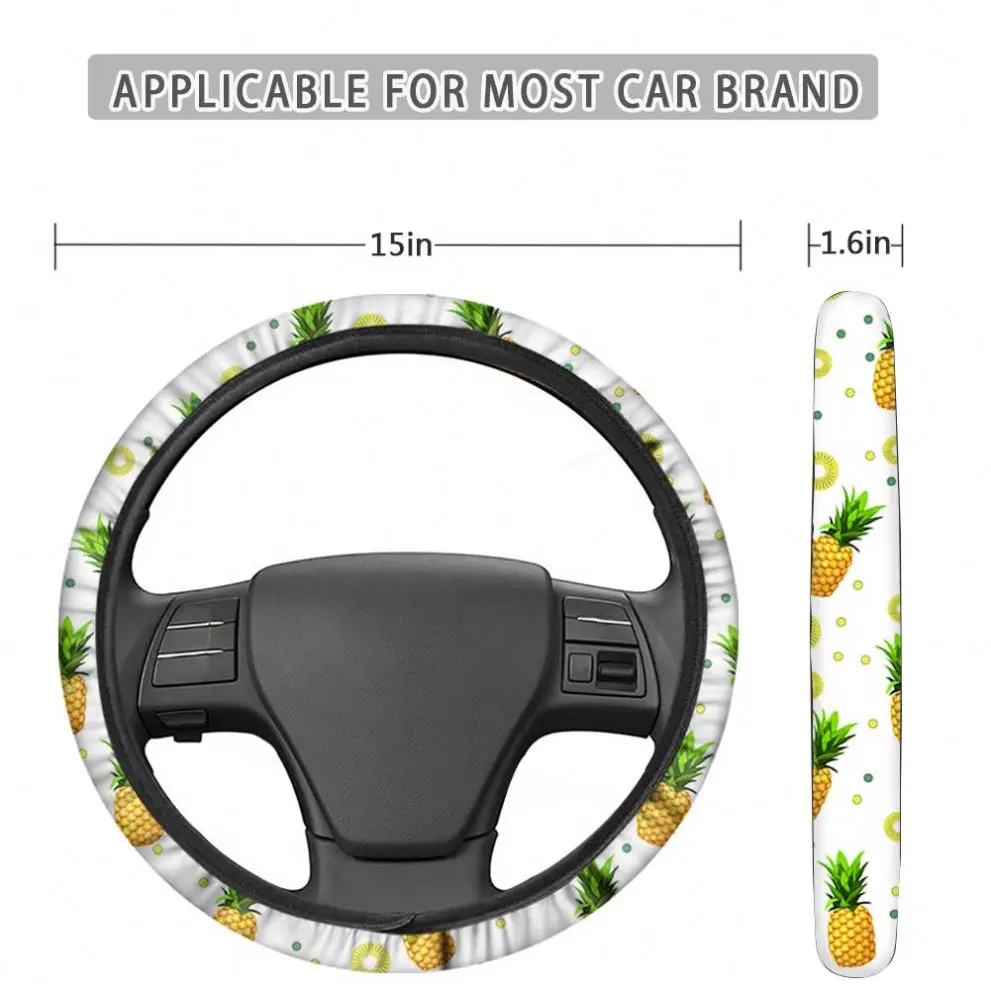 Wholesale Customized Your own Design Sublimation Print Car Steering Wheel Covers neoprene Auto Steering Wheel Covers Universal