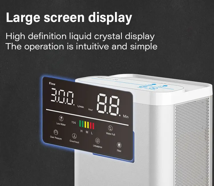 Hot Sale Portable 99.99% High Purity 600Ml/Min H2 Generator Spe Pem Hydrogen Inhalation Machine