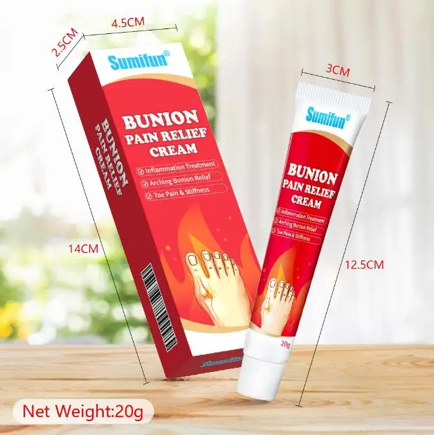 Wholesale 20g Gout Rheumatism Cream Treatment Foot Joint Swelling Thumb Arthritis Plaster Toe Sore Knee Bunion Pain Relief Cream