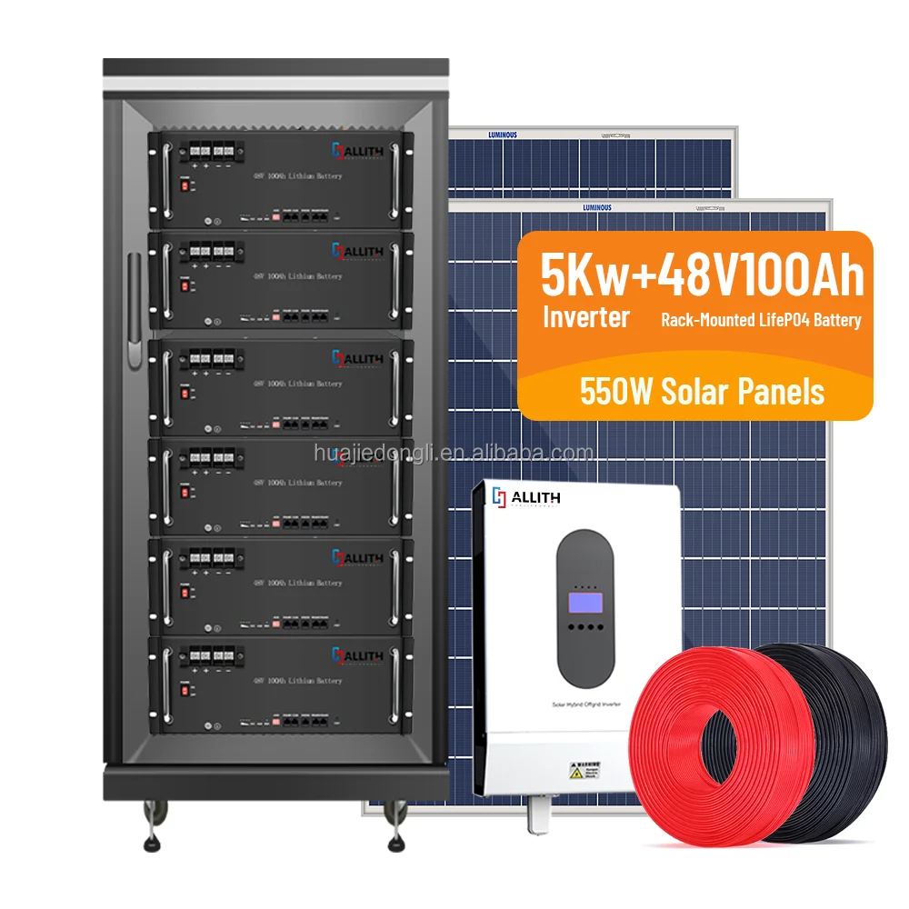 ALLITH Solar Panels Home System 3Kw 4Kw 5Kw Hybrid Solar Energy System Complete Full Set For Home