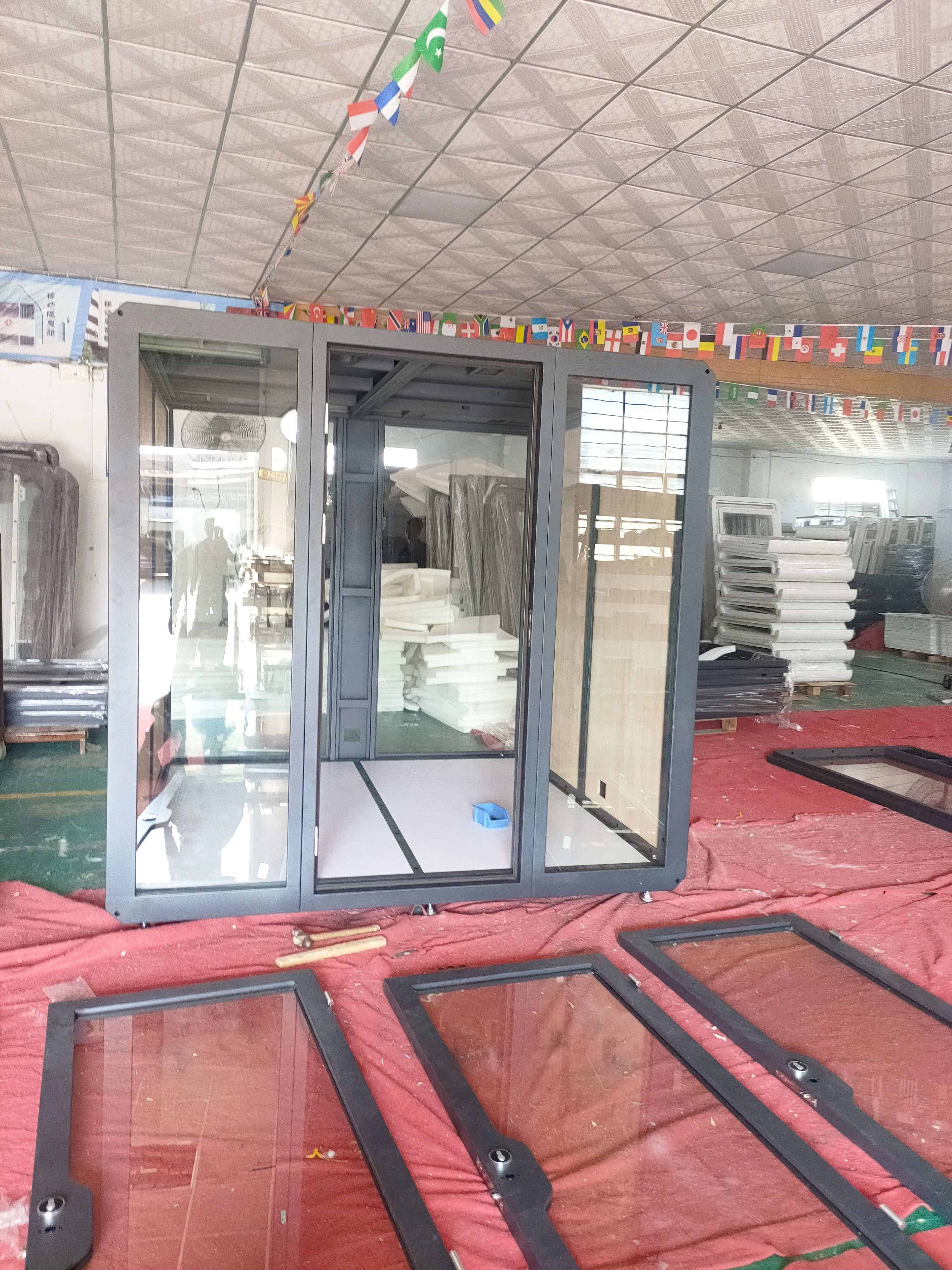 Assemble and private phone booth for office cabin working pod soundproof office meeting booth with air fresh system