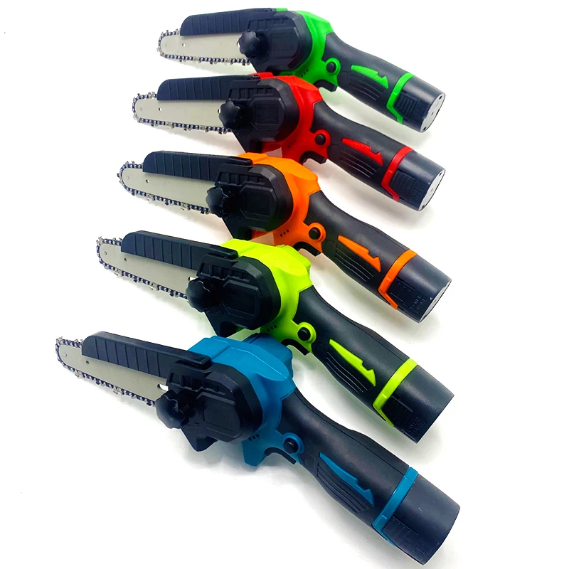 C-saw001 высокое качество 4 дюйма аккумуляторная цепная пила 18V 800 об/мин мини дерева вырезать цепная пила с батареей карман электрические цепные пилы