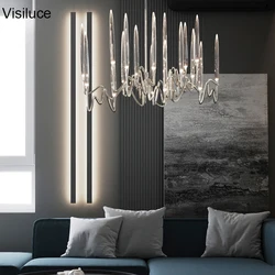 Shop Hotel Decor Contemporary Design Hotel Light Fixture Candle Chandelier Light Professional Manufacturer Home LED 10 Crystal