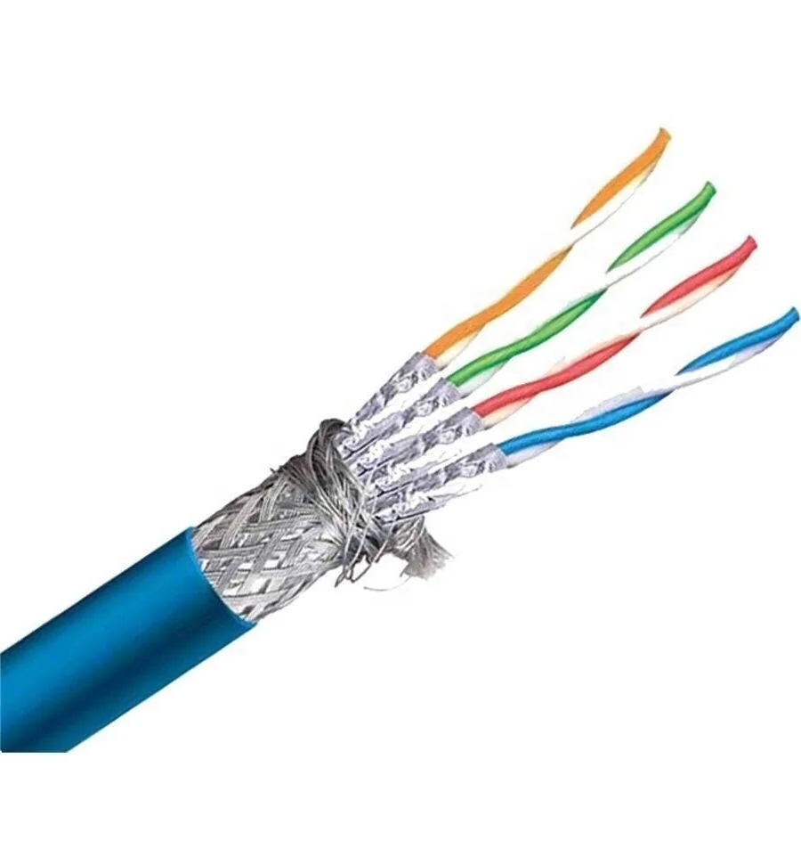 Суперсентябрь плотный неизолированный медный кабель 0 57 мм 4 пары ethernet sftp cat7 lan cat 7