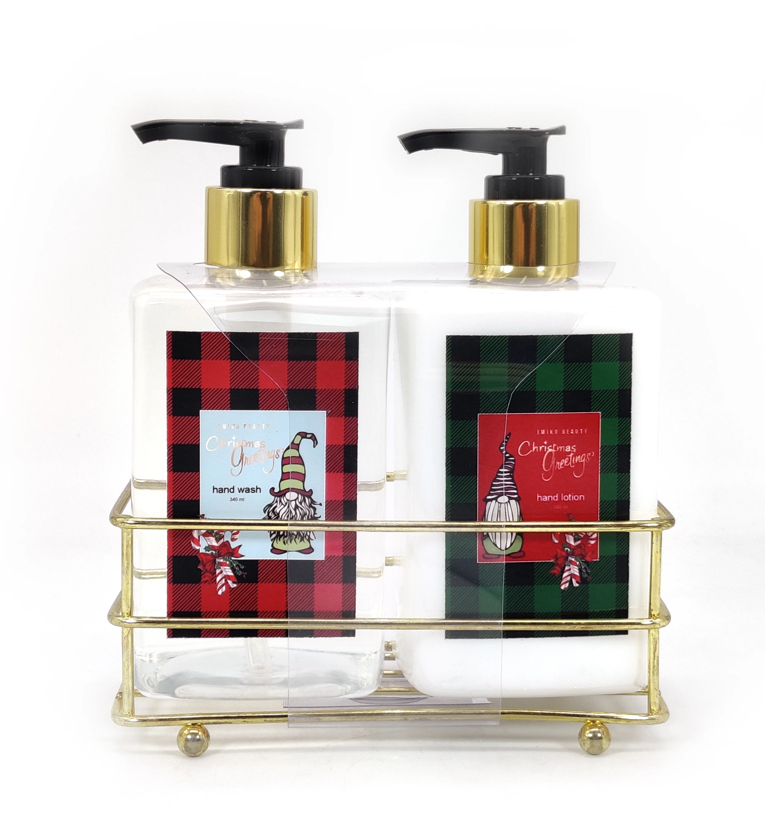 2021 Рождественский новый дизайн oem индивидуальная фирменная торговая марка жидкое мыло для рук лосьон для рук Крем Набор