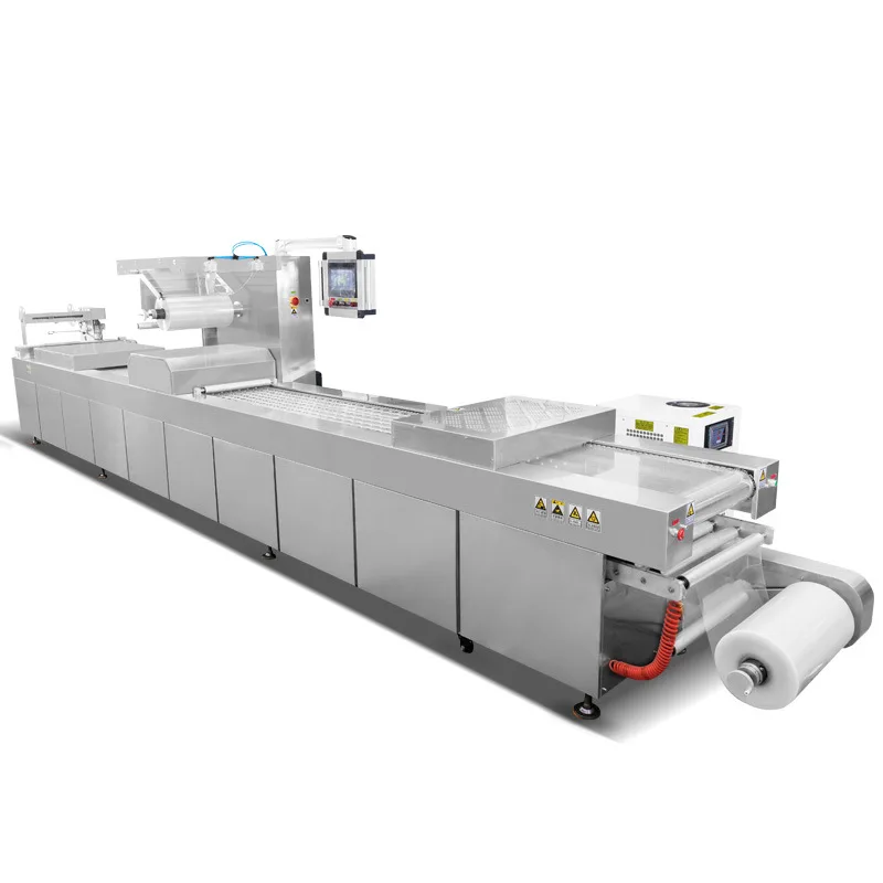 Multifunctional automatic Stretch Film Vacuum Packaging Machine  industrial thermoforming packing meat egg sausage machine