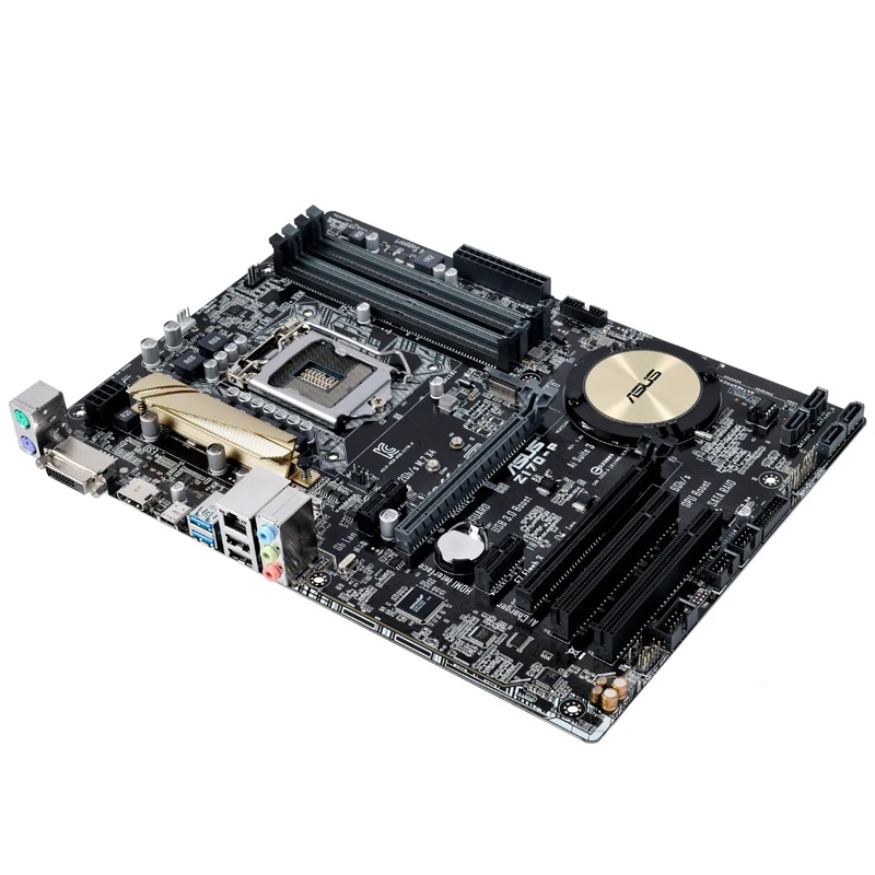 Used Asus Z170-P Desktop Motherboard Z170 Socket LGA 1151 i7 i5 i3 DDR4 64G M.2 SATA3 USB3.0 USB DVI HDMI ATX