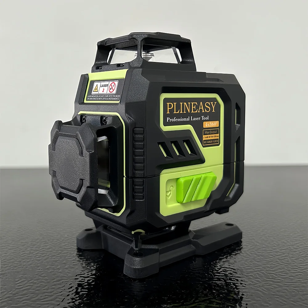 High Accuracy Self-leveling 360 Degree Horizontal Vertical 16 Lines Green Laser Level Meter With 2 Batteries