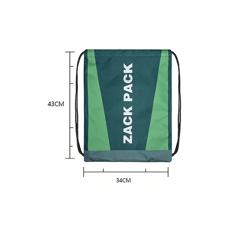 [YIB] High Quality Polyester Draw String Custom Sports Backpack Gym Bag Waterproof Logo Promotional Fitness Drawstring Bags