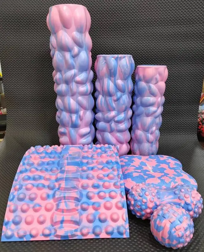 Factory wholesale high-quality peanut ball EVA massage ball yoga fitness foam shaft set