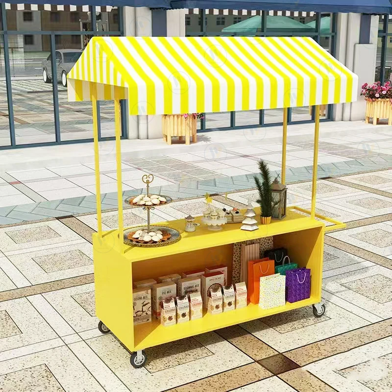 European float iron art outdoor market stall stall trolley snack night market mobile stall trolley