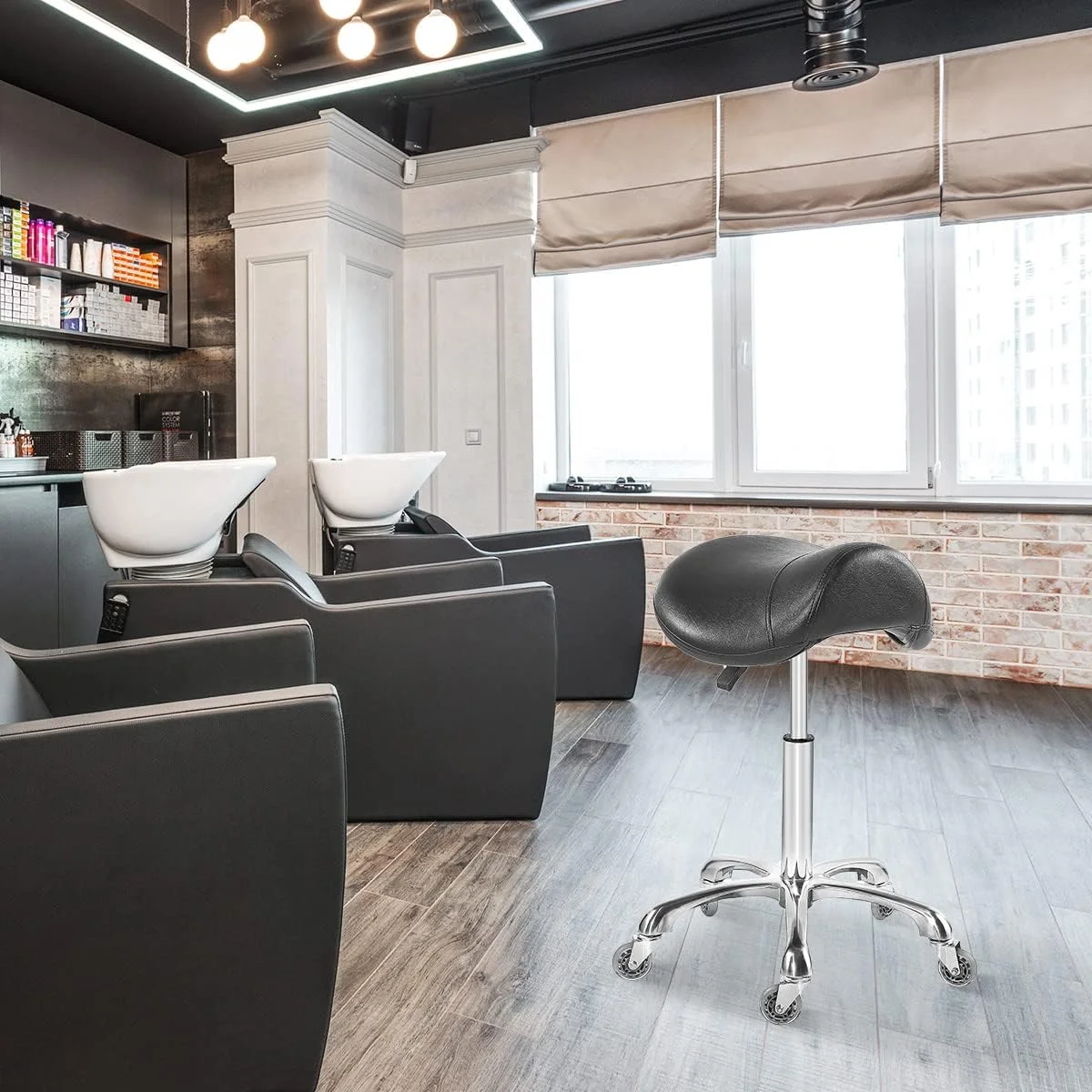 Saddle Stool Beauty Hair Salon Technician Stool Manufacturer Direct Wholesale Price Amazon TOP Sales Pommeled Horse stool