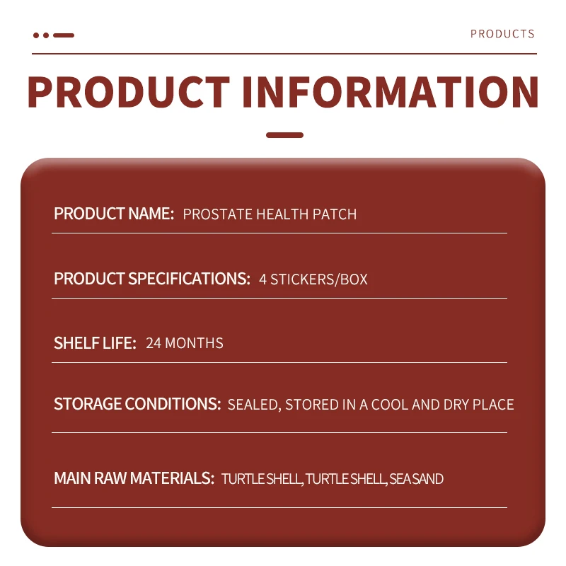 Prostate Leg Soft External Health Patch Pressure Reducing Patch Acupoint Pressure Stimulation Patch Wholesale in Stock