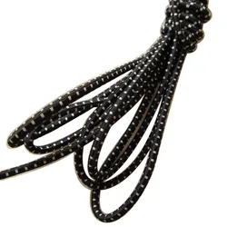 RE12 manufacturer supply Clothes and bags accessories 3mm black with white dots  elastic rope widely use