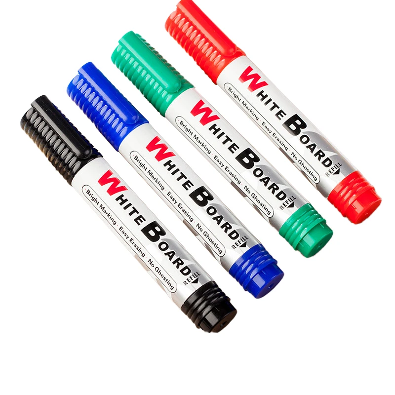 2025new KRC Stationery Accessories Dry Erase Bright 125mm Thick Long Blackboard Whiteboard Marker Pen Set School Office Supplier