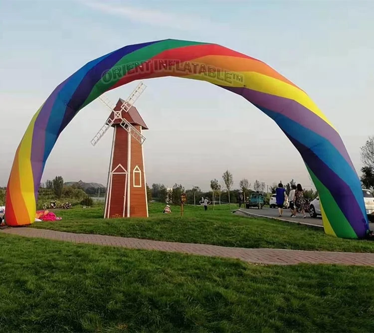 Orient Inflatables custom event Inflatable rainbow arch attraction marketing air rainbow arch for sale
