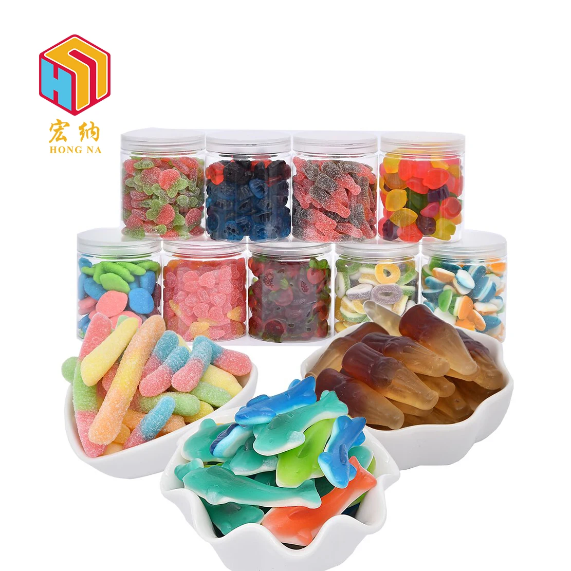 Custom private label Multiple styles mixed Many modelling assorted fruit gummy candy
