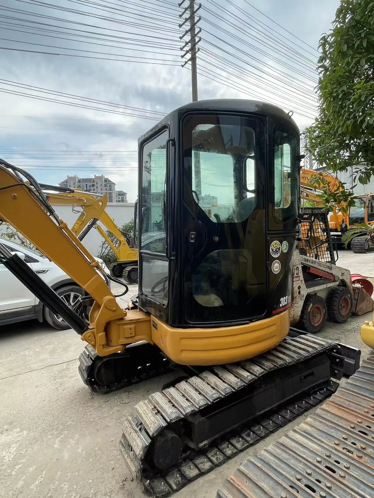 Used second hand excavator earth-moving machinery cat 303.5e ofsale