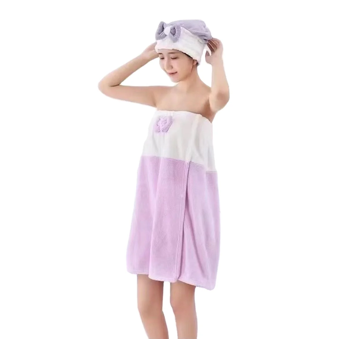 Lady Spa Shower Towel Body Wrap Towel Microfiber Bath Towels For Woman