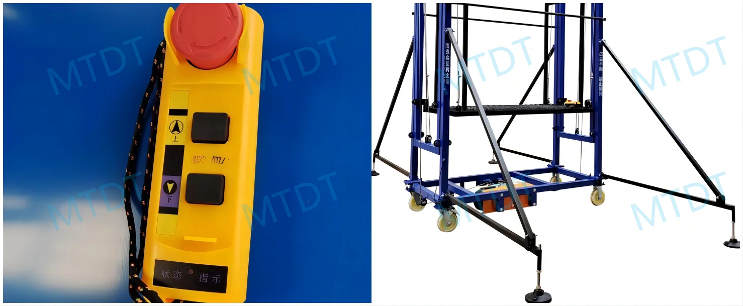 4m 6m 8m Full Automatic Aerial Work Electric Scaffold Lift Stationary Aerial Lift Scaffolding Hydraulic Scissor Lift