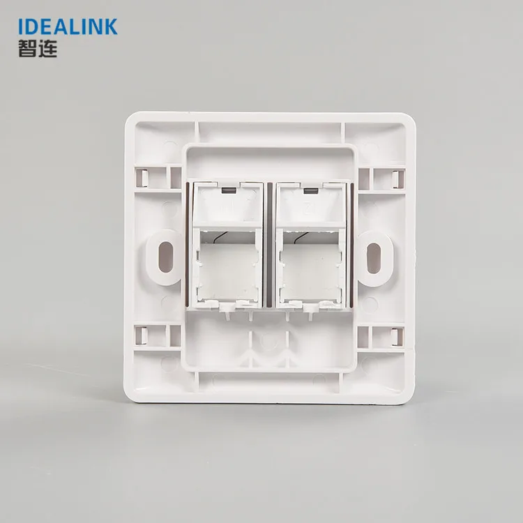 Стандартная Белая сетевая пластина RJ45 типа 86 с лицевой