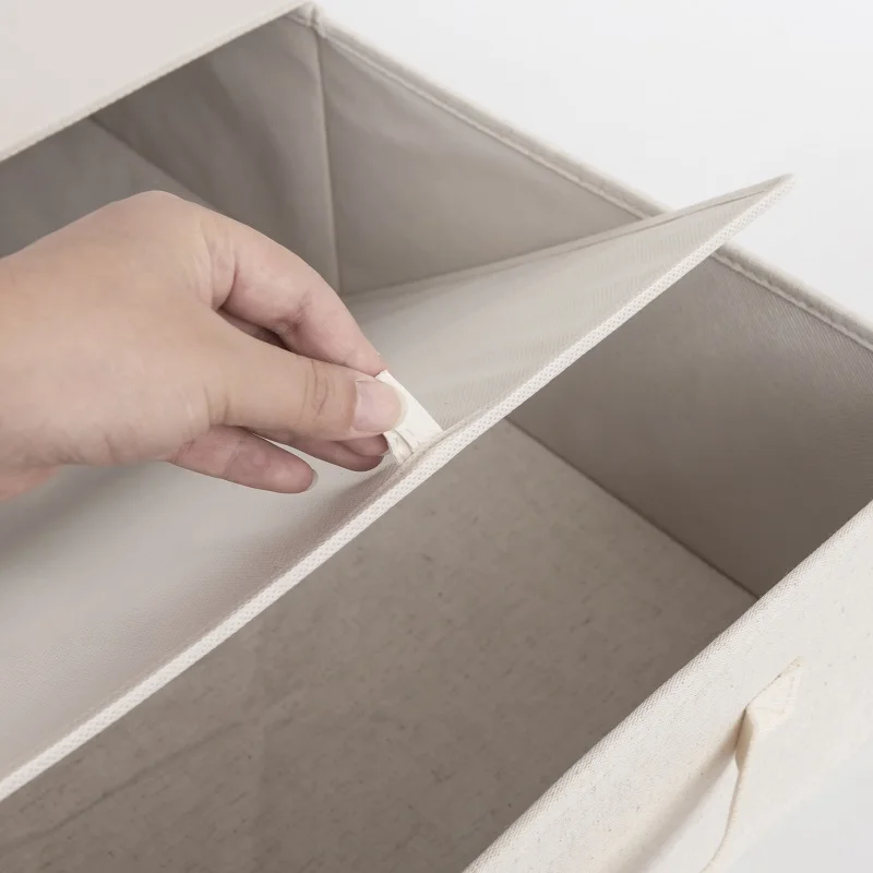 Eisho новейший функциональный экологически чистый складной ящик для хранения с крышкой пылезащитный органайзер для одежды