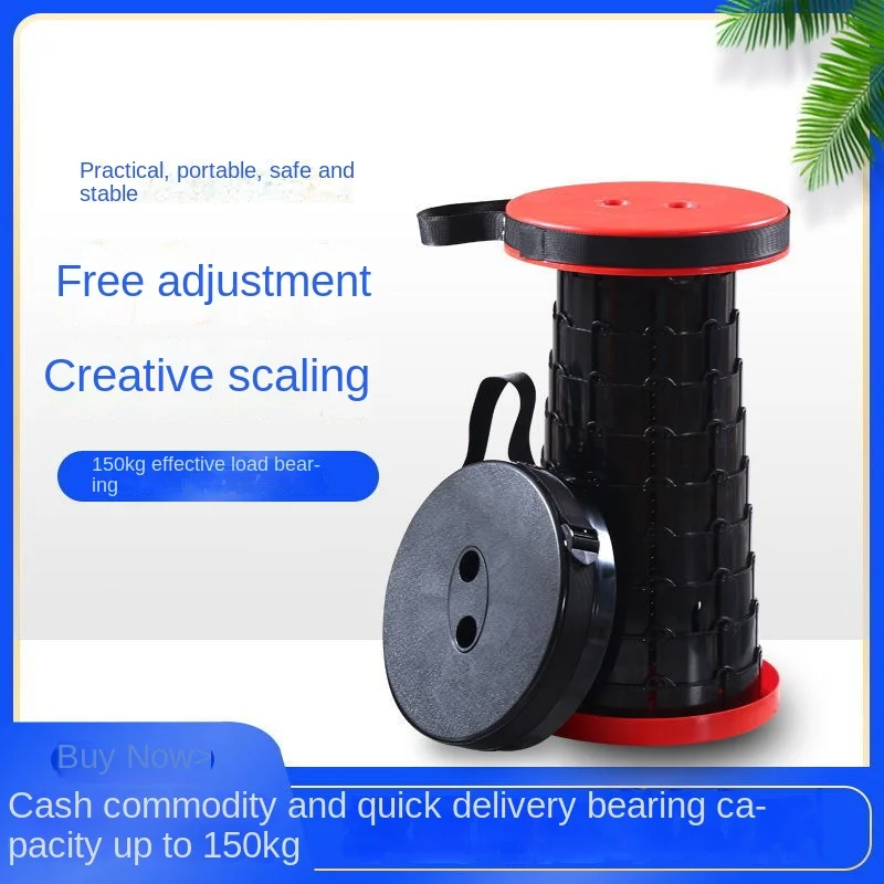 High quality Retractable Stool Folding Stool Lightweight Sturdy with Load Capacity 400lbs Portable Collapsible telescopic Stool/